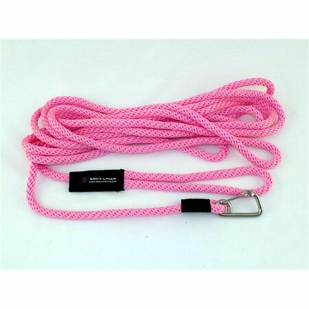 SOFT LINES Floating Dog Swim Snap Leashes 0.25 In. Diameter By 20 Ft. - Hot Pink SO456483